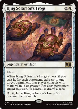 King Solomon’s Frogs King Solomon’s Frogs