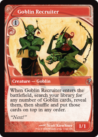 Goblin Recruiter Goblin Recruiter