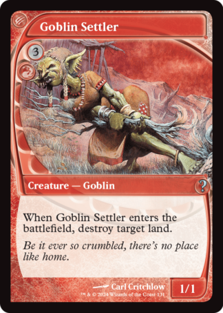 Goblin Settler Goblin Settler
