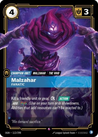 Malzahar, Fanatic Malzahar, Fanatic
