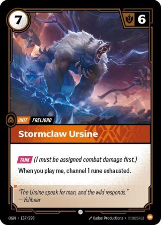 Stormclaw Ursine Stormclaw Ursine