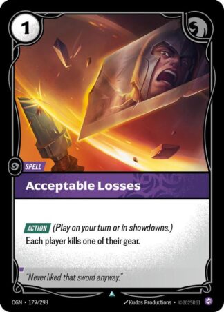 Acceptable Losses Acceptable Losses
