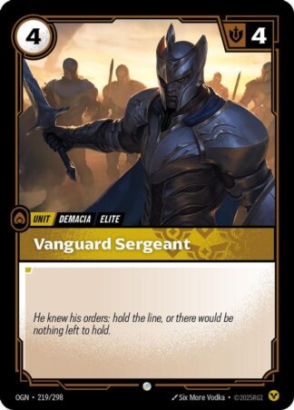 Vanguard Sergeant Vanguard Sergeant