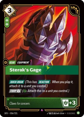 Sterak’s Gage Sterak’s Gage