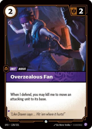Overzealous Fan Overzealous Fan