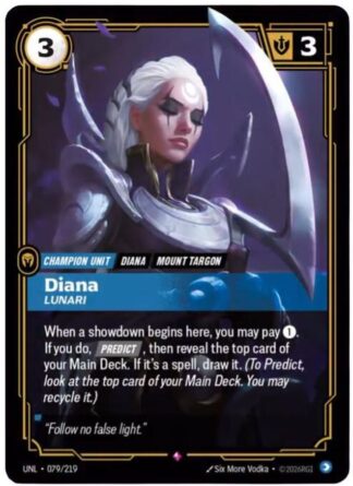 Diana, Lunari Diana, Lunari