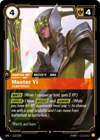 Master Yi, Tempered Master Yi, Tempered