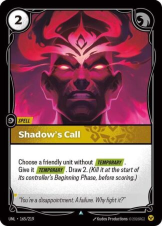 Shadow’s Call Shadow’s Call