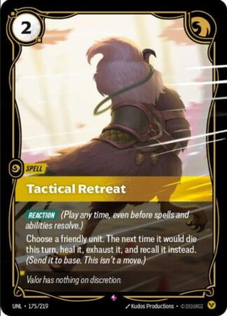 Tactical Retreat Tactical Retreat