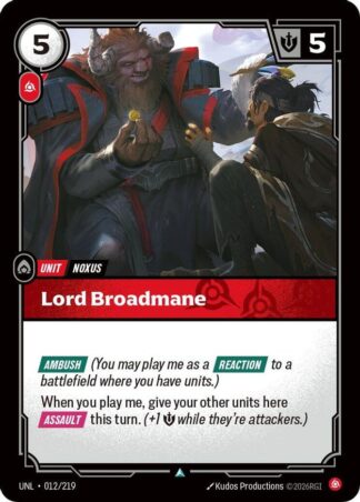 Lord Broadmane Lord Broadmane