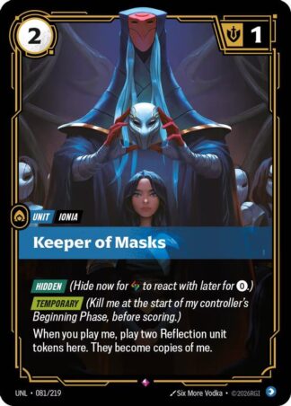 Keeper of Masks Keeper of Masks