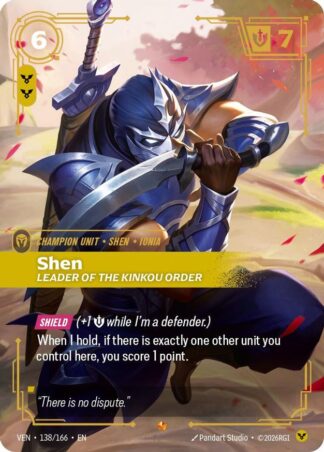 Shen, Leader of the Kinkou Order Shen, Leader of the Kinkou Order