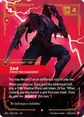 Zed, From the Shadows Zed, From the Shadows