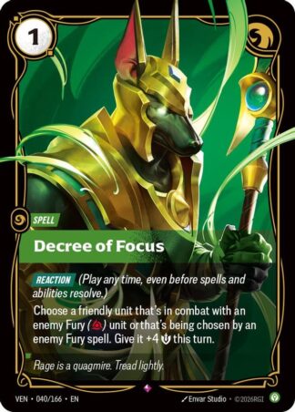 Decree of Focus Decree of Focus