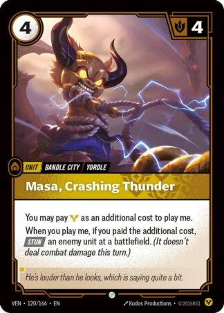 Masa, Crashing Thunder Masa, Crashing Thunder