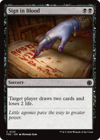 Sign in Blood Sign in Blood