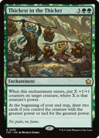 Thickest in the Thicket Thickest in the Thicket